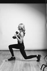 Stationary Lunge with Bicep Curl - Photo 8